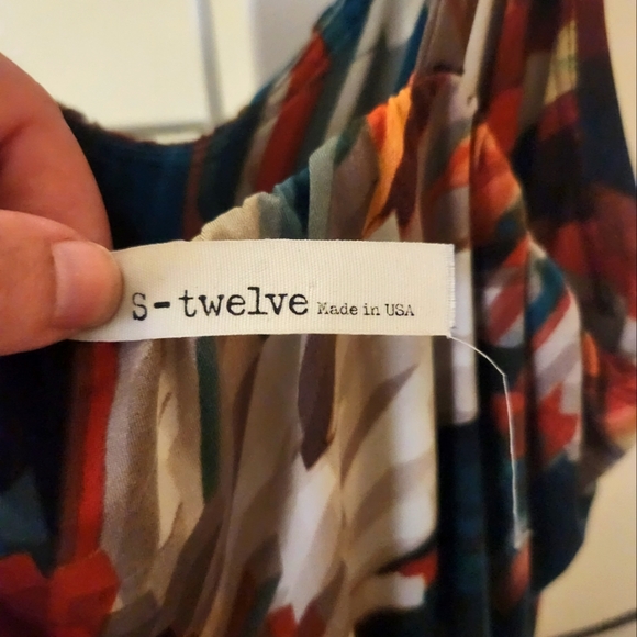 S Twelve Fall Maxi Dress Size Large - Picture 8 of 8